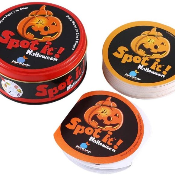 Table Game Tin Box Spot It On The Road  Card Game Friends Party Card (Halloween) - Picture 2 of 9